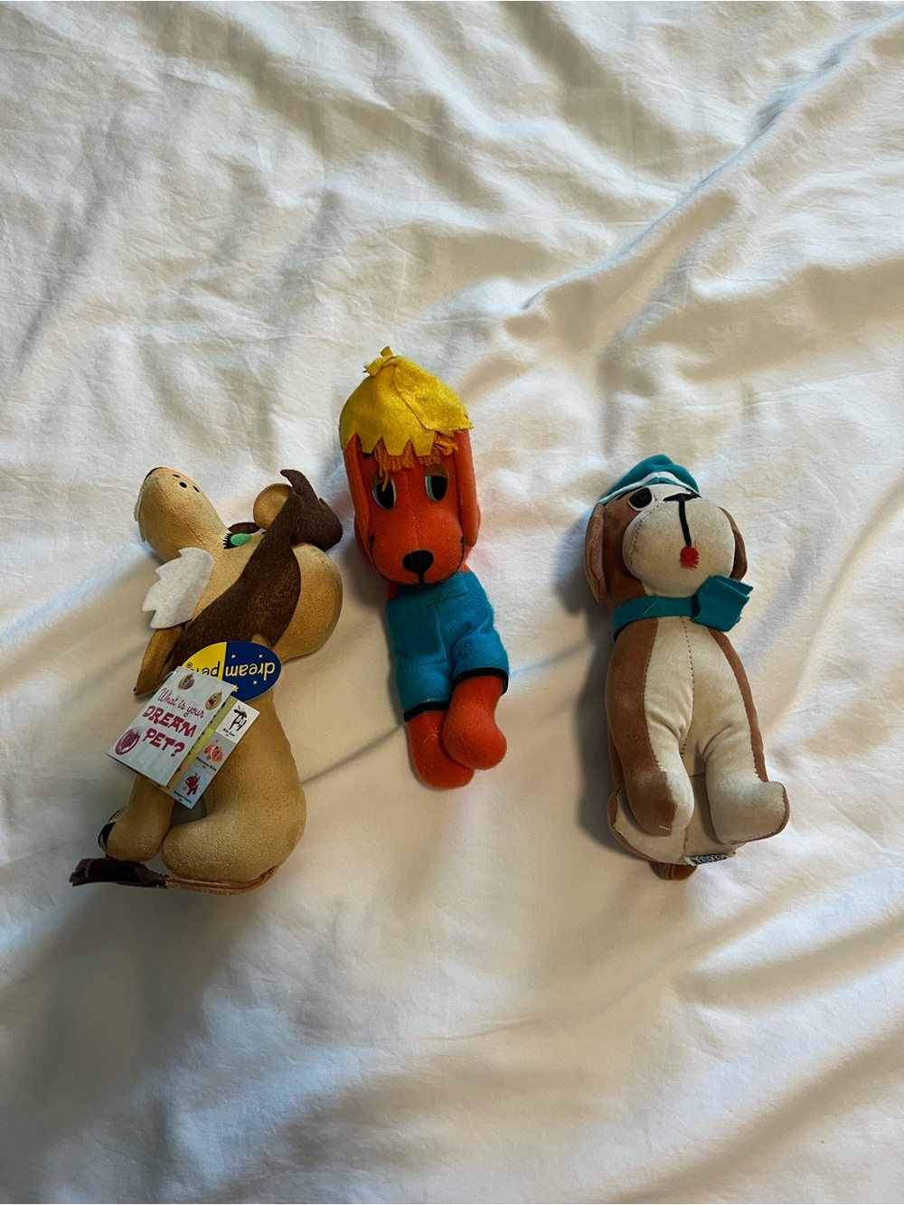 Vintage Dakin Plush Dog Toy Trio